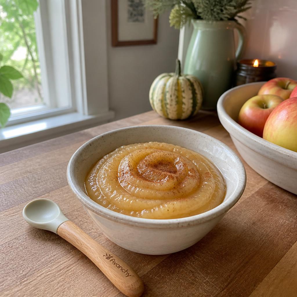 Simple apple sauce swirl
