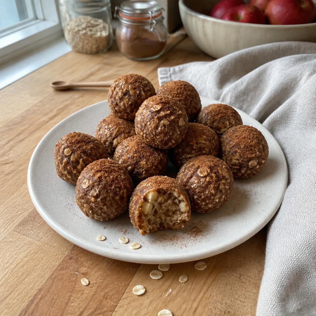 Cinnamon apple energy bites
